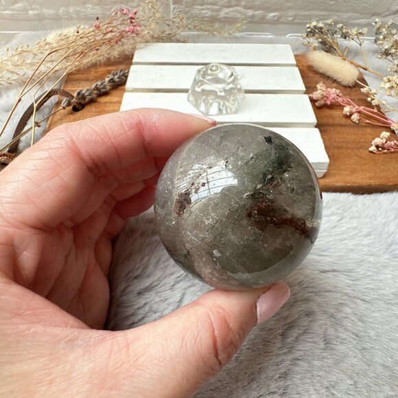 Small Garden Quartz Sphere - Picture 8 of 8